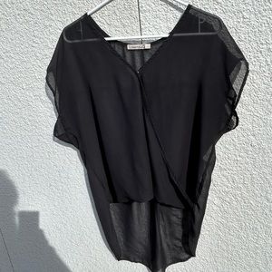 Sheer black top